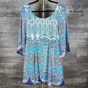 As U Wish 3.4 Sleeve Layered Mini Dress Size S